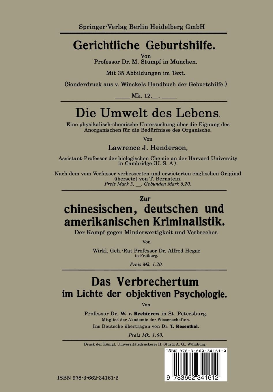 Rückseitencover Der chemische Giftnachweis