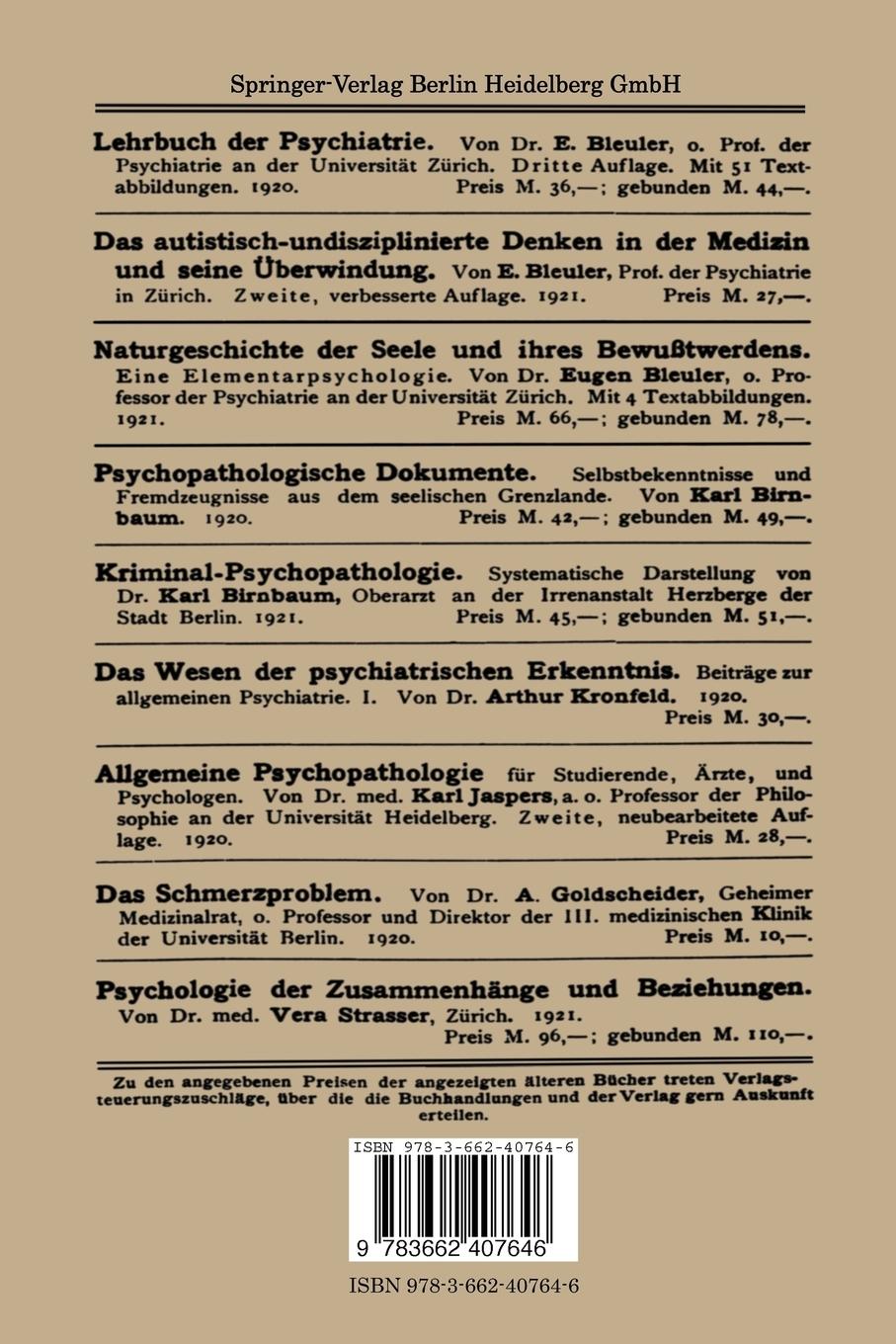 Rückseitencover Das Unterbewusstsein