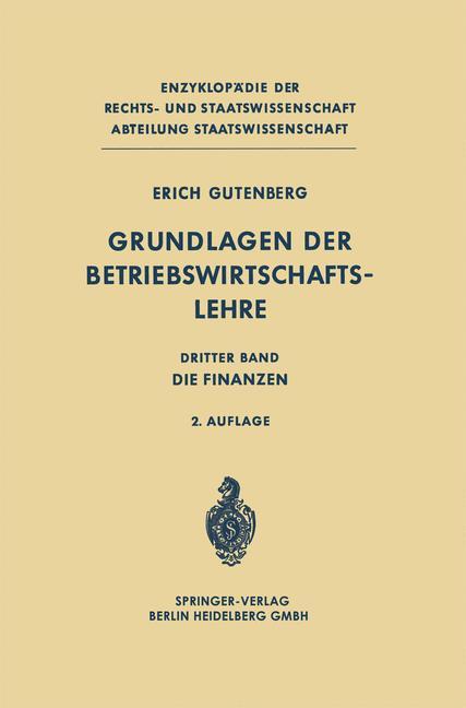 Vorderes Coverbild Grundlagen der Betriebswirtschaftslehre