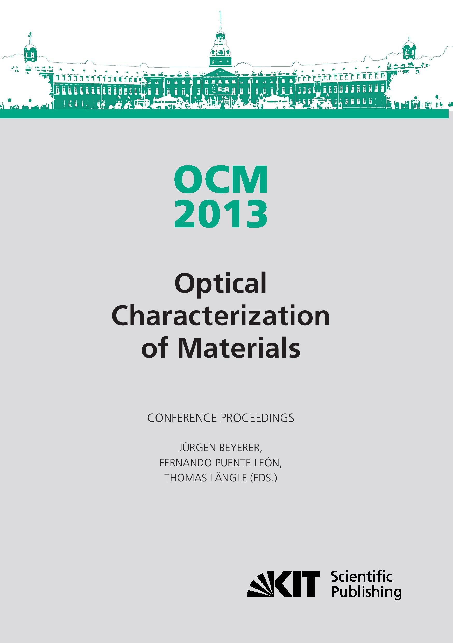 Vorderes Coverbild OCM 2013 - Optical Characterization of Materials - conference proceedings