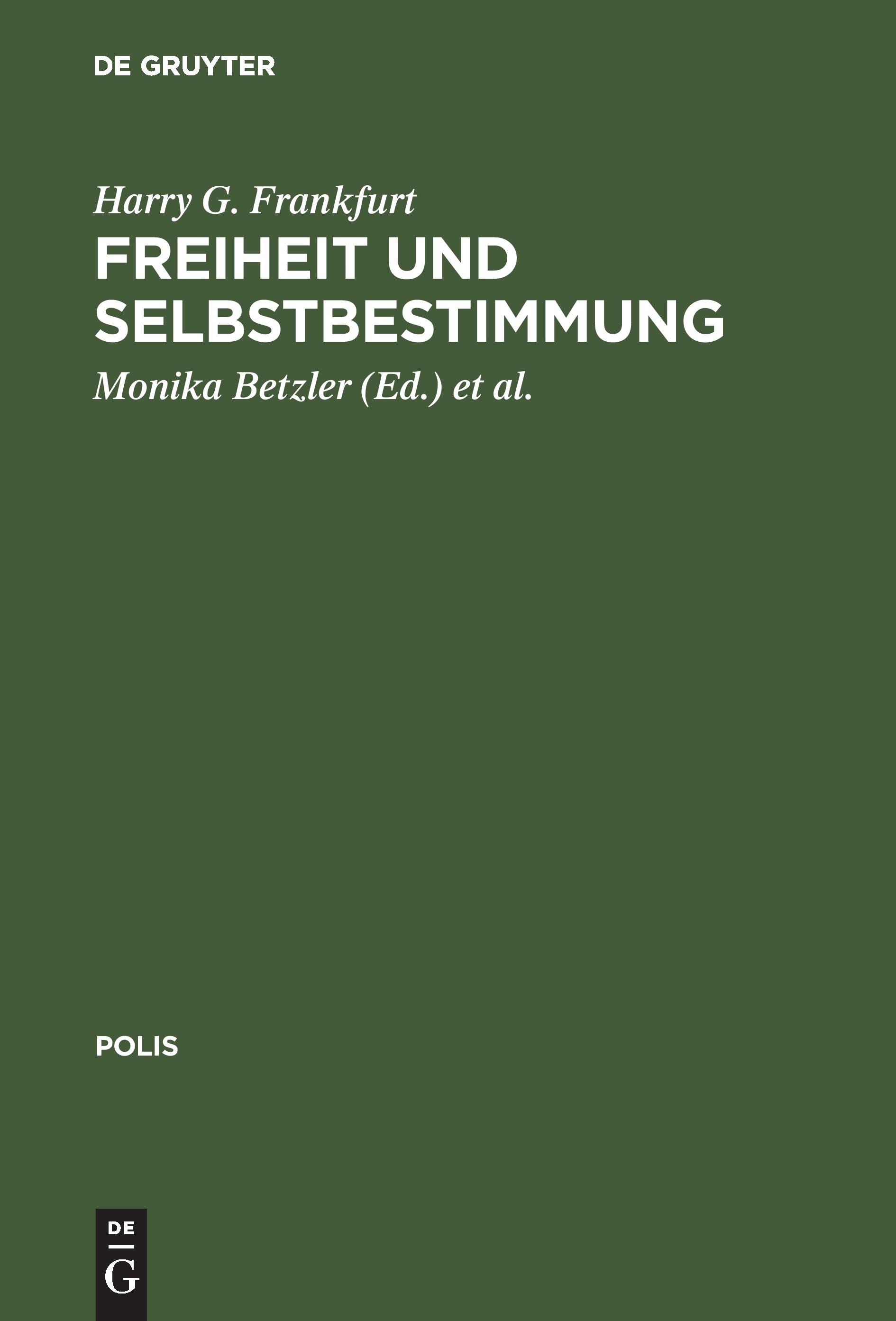 Vorderes Coverbild Freiheit und Selbstbestimmung