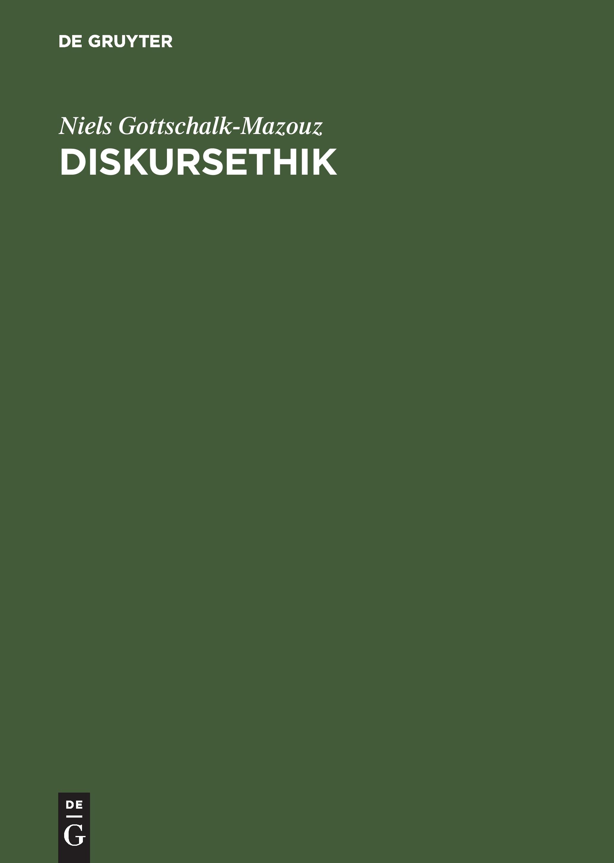 Vorderes Coverbild Diskursethik