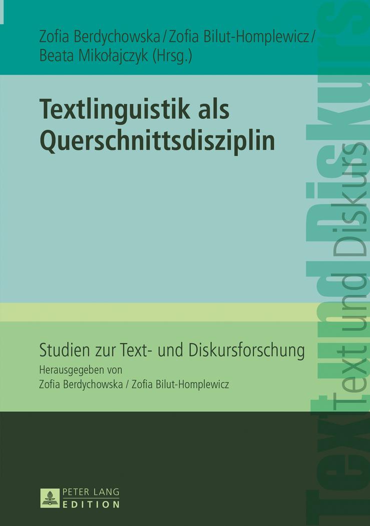 Vorderes Coverbild Textlinguistik als Querschnittsdisziplin