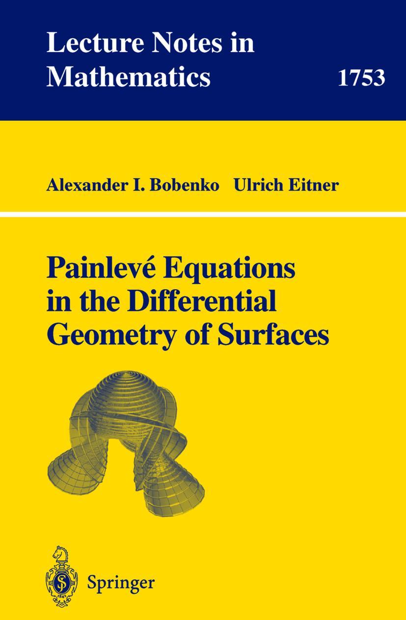 Vorderes Coverbild Painlevé Equations in the Differential Geometry of Surfaces
