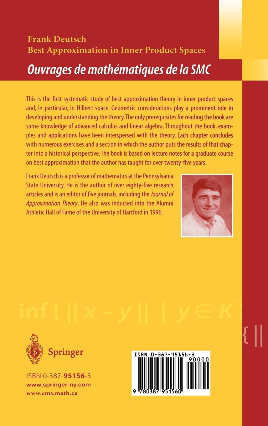 Rückseitencover Best Approximation in Inner Product Spaces