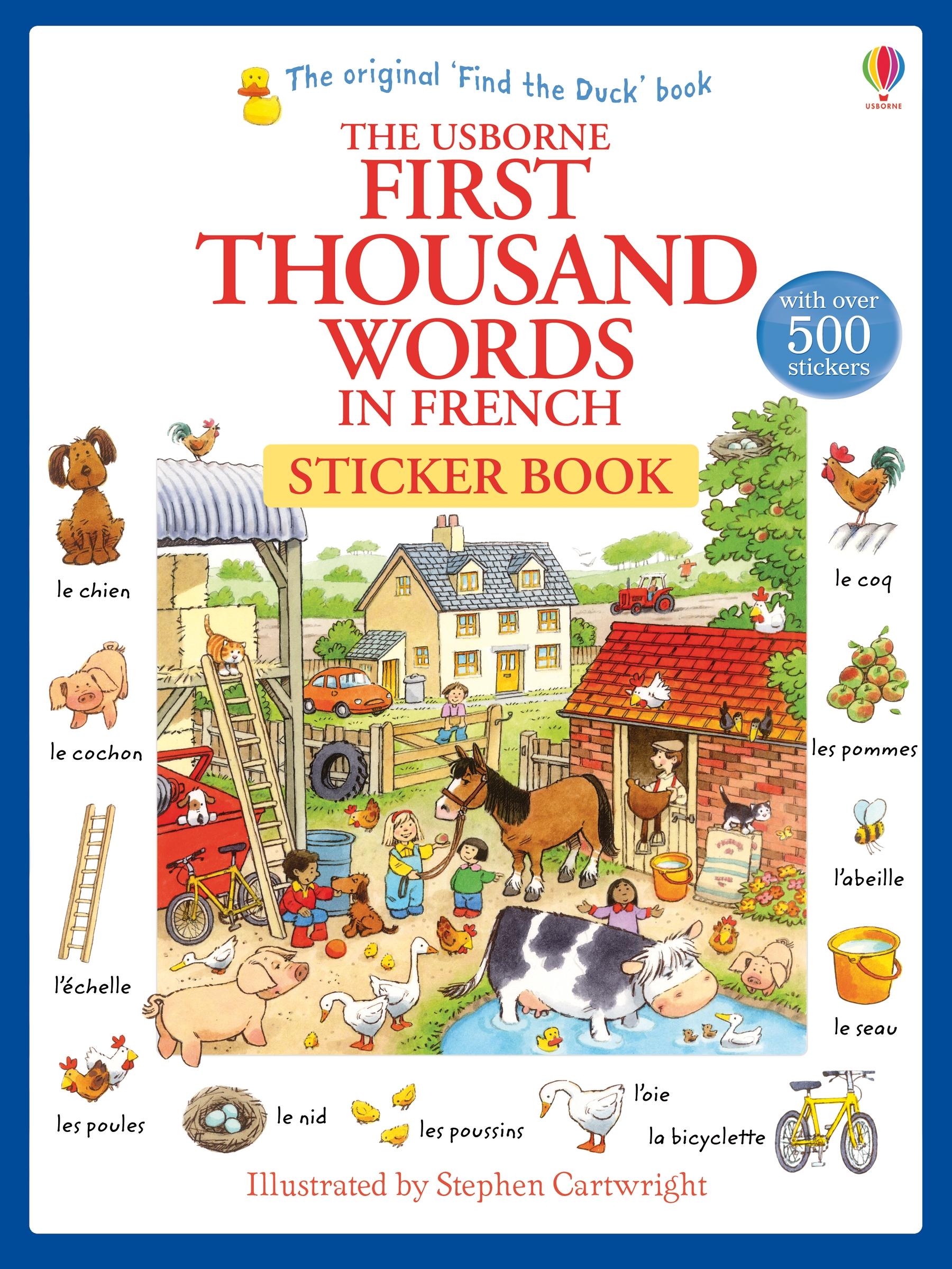 Vorderes Coverbild First Thousand Words in French Sticker Book