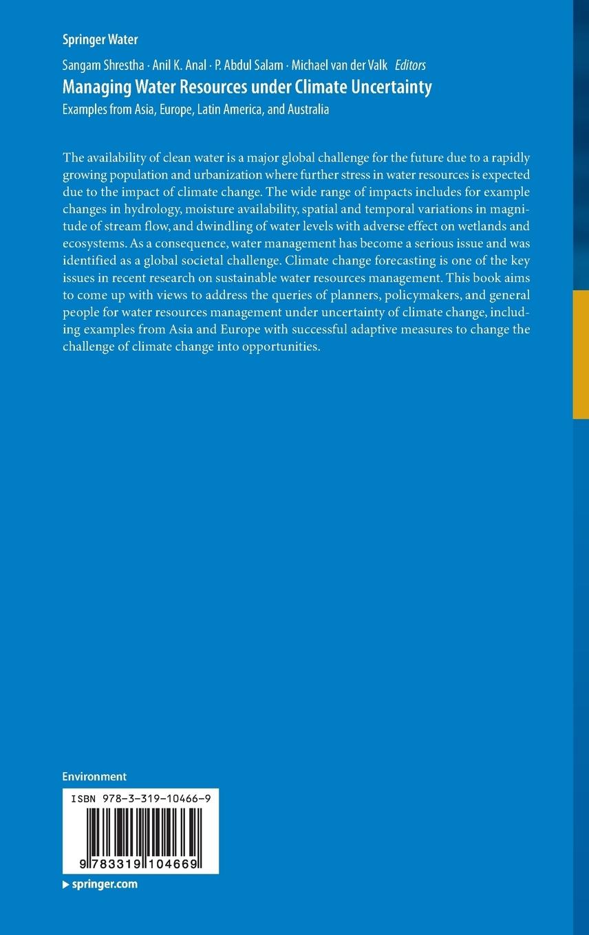 Rückseitencover Managing Water Resources under Climate Uncertainty