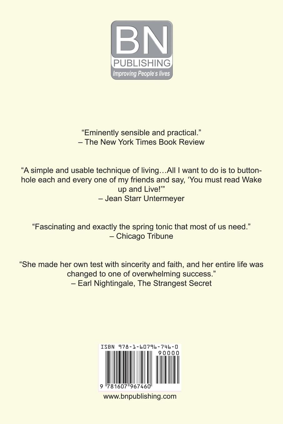 Rückseitencover Wake Up and Live!