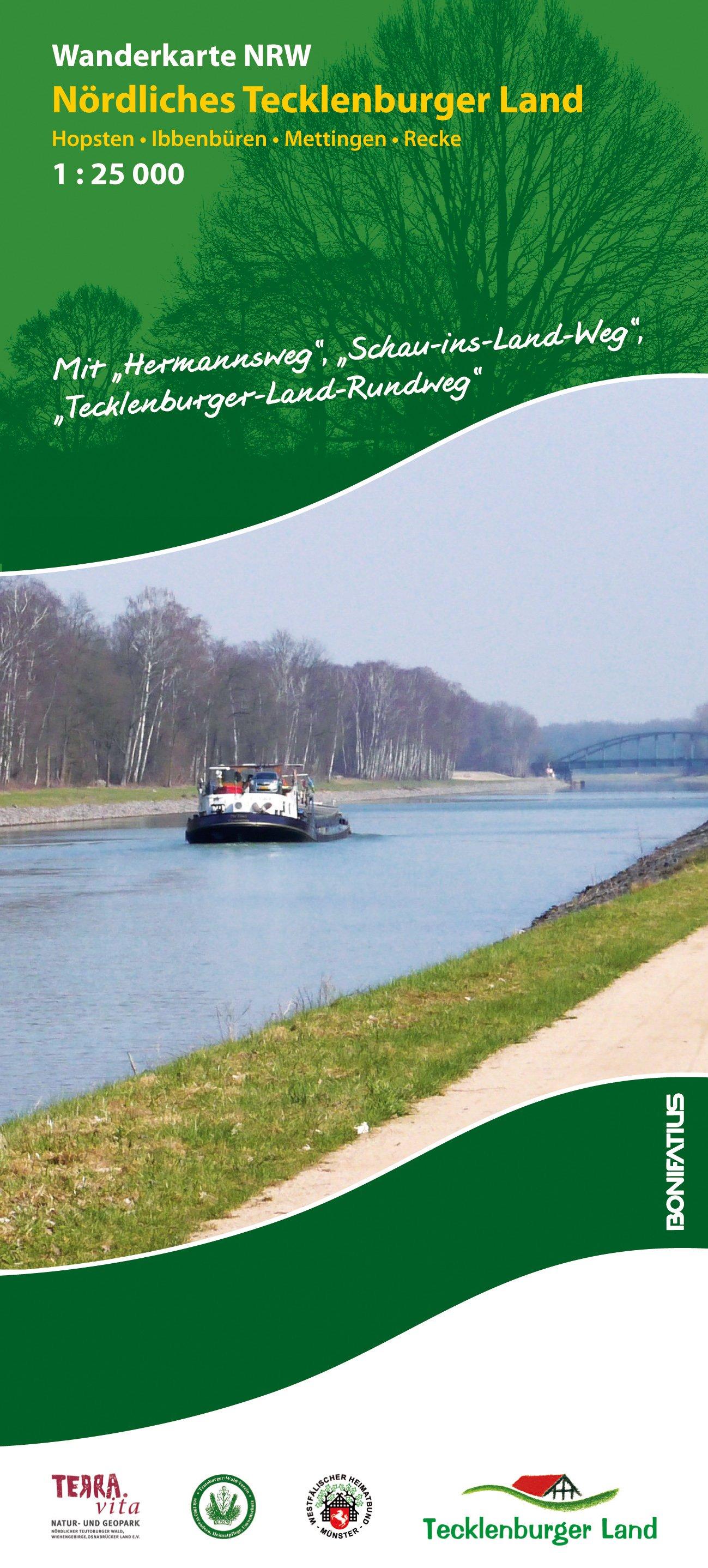 Vorderes Coverbild Wanderkarte NRW: Nördliches Tecklenburger Land 1 : 25 000
