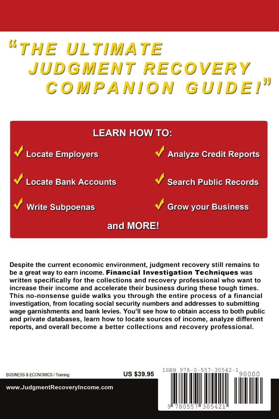 Rückseitencover Financial Investigation Techniques