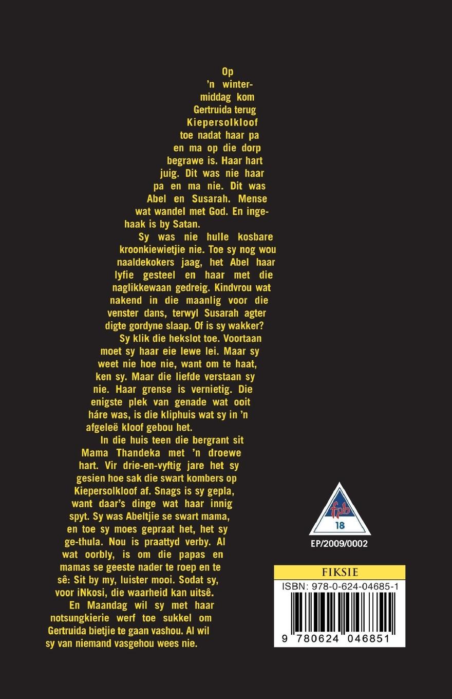 Rückseitencover Thula-thula (Afrikaanse uitgawe)