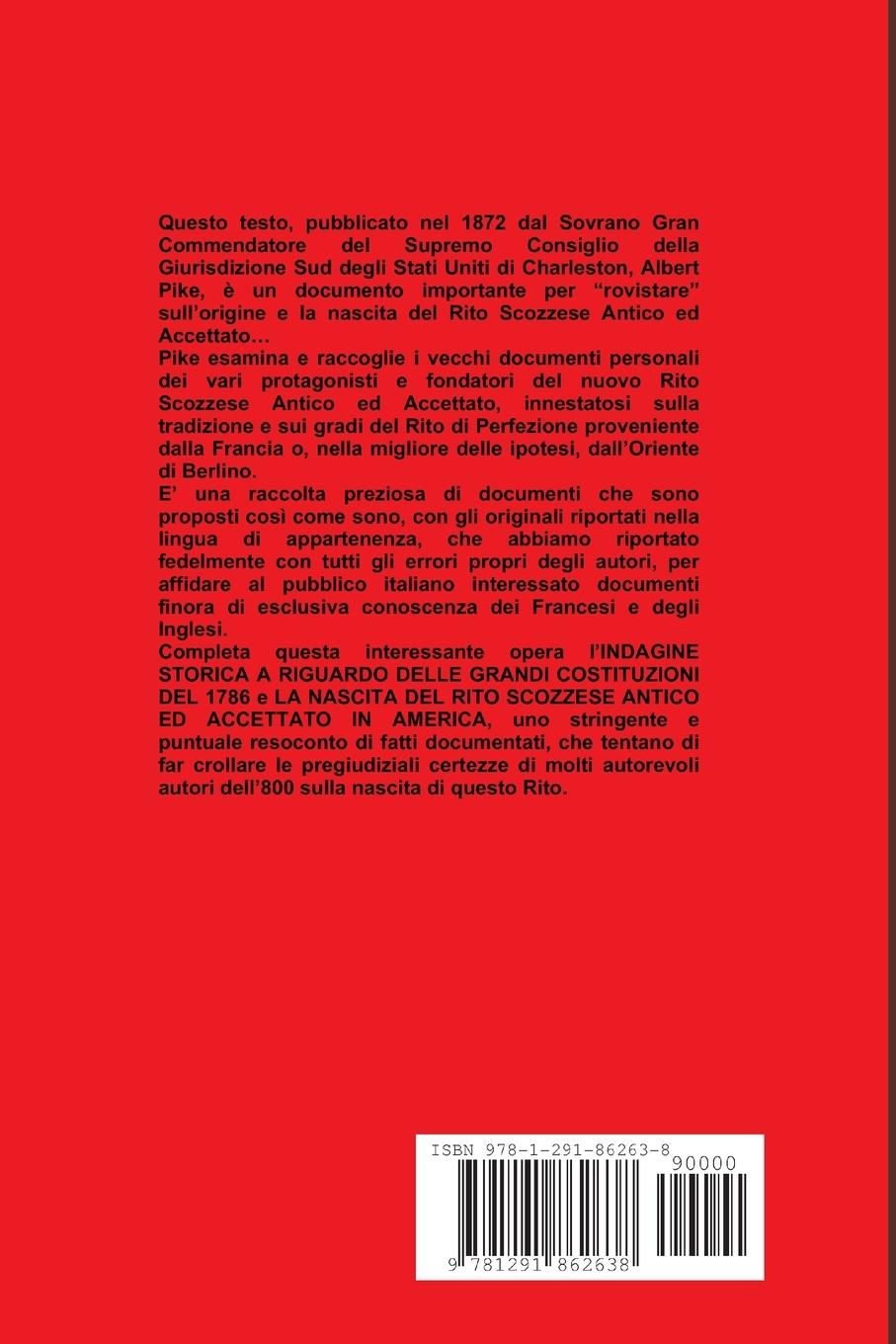 Rückseitencover Rito Scozzese Antico ed Accettato