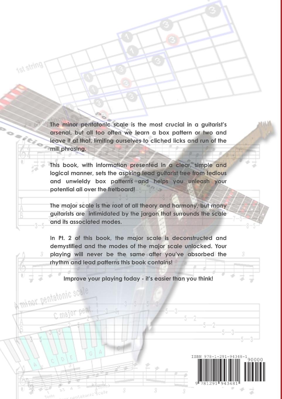 Rückseitencover Progressive Guitar Training Pts. 1 & 2 - Pentatonic and Diatonic Scales