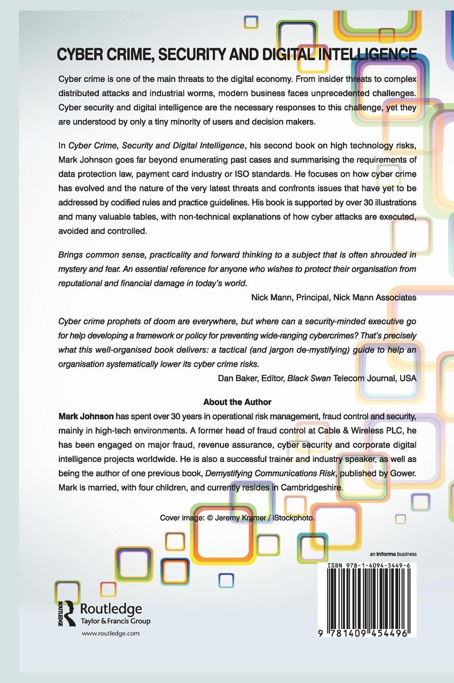 Rückseitencover Cyber Crime, Security and Digital Intelligence