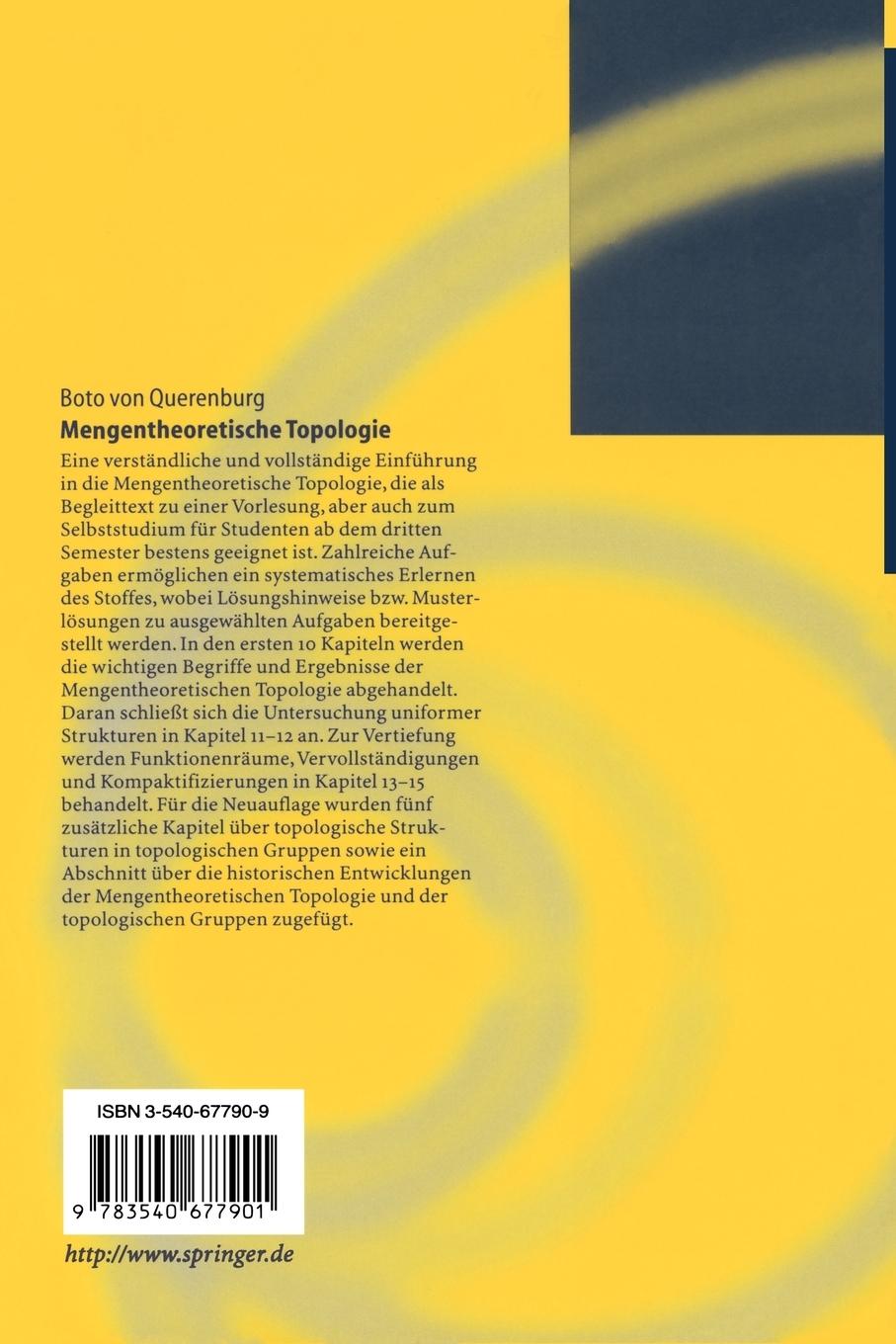 Rückseitencover Mengentheoretische Topologie