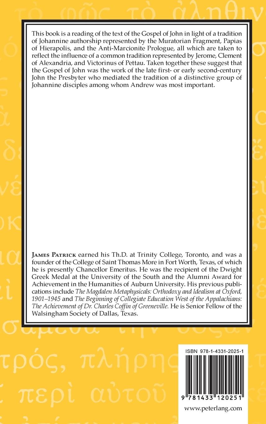 Rückseitencover Andrew of Bethsaida and the Johannine Circle