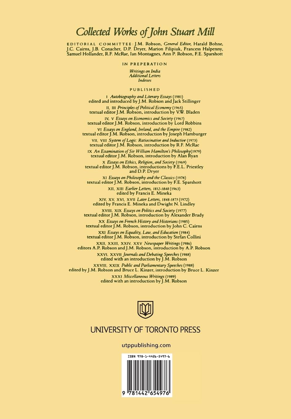 Rückseitencover Miscellaneous Writings