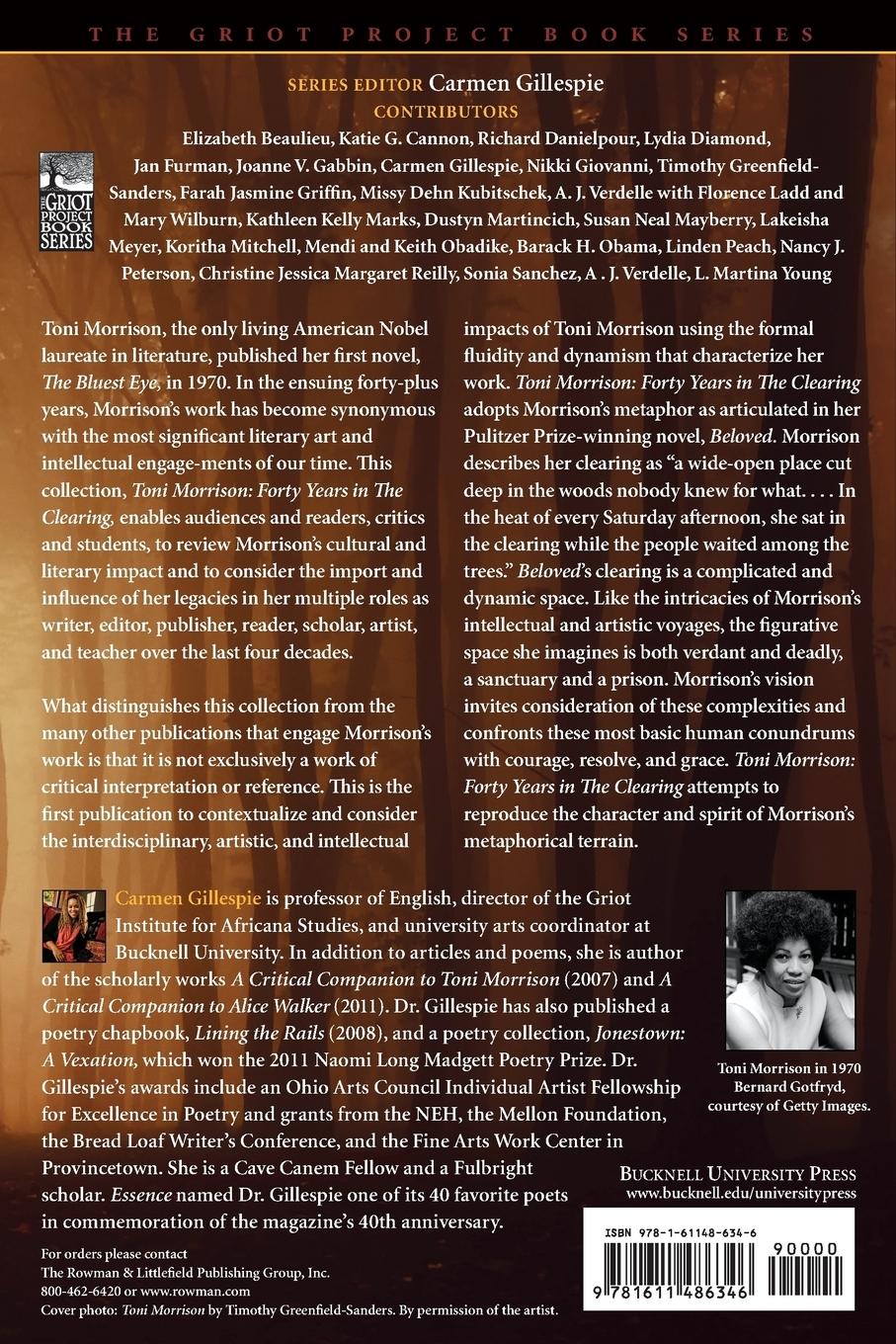 Rückseitencover Toni Morrison