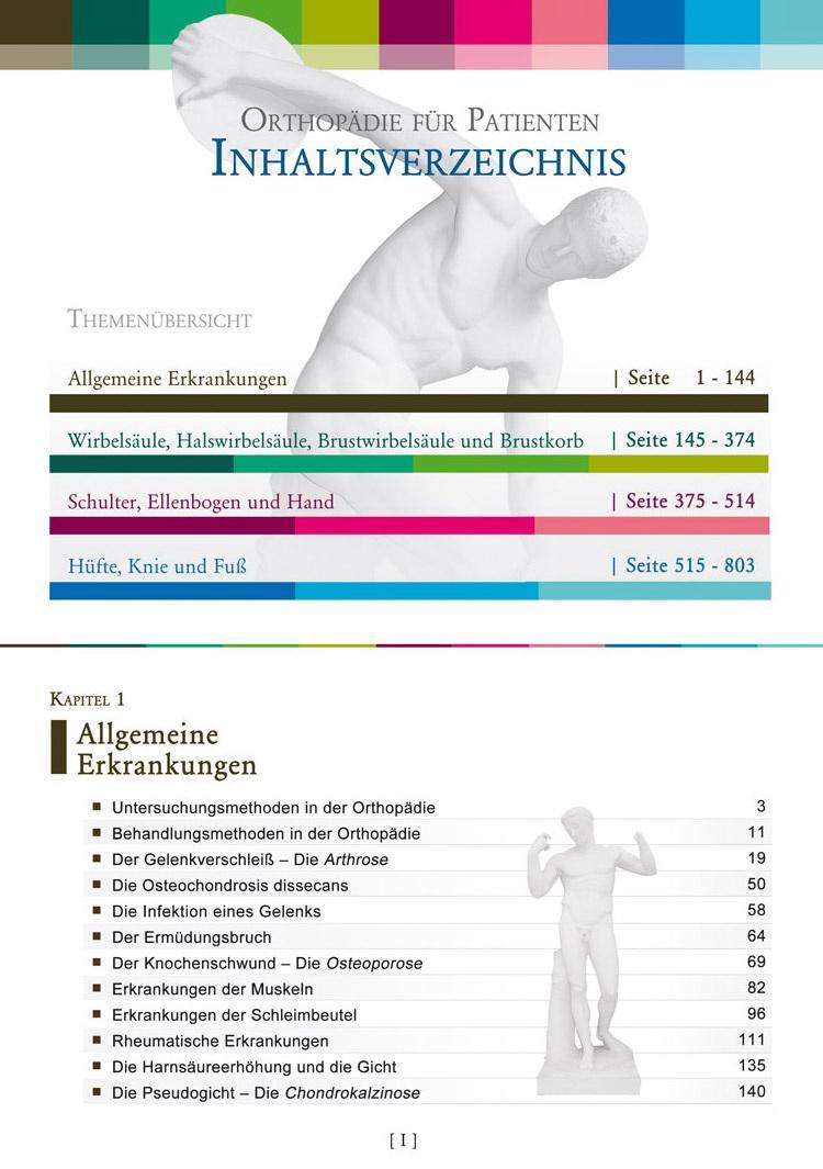 Beispielinhalt (Bild) Orthopädie für Patienten