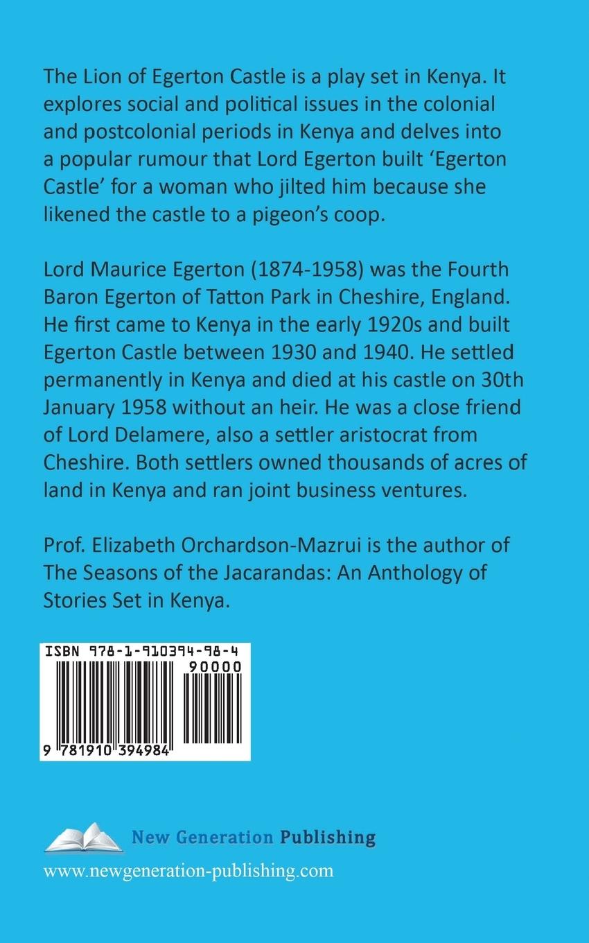 Rückseitencover The Lion of Egerton Castle