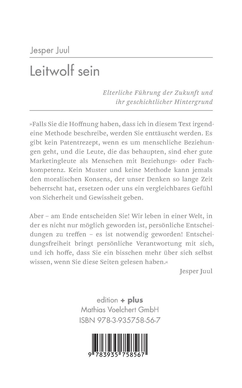 Rückseitencover Leitwolf sein