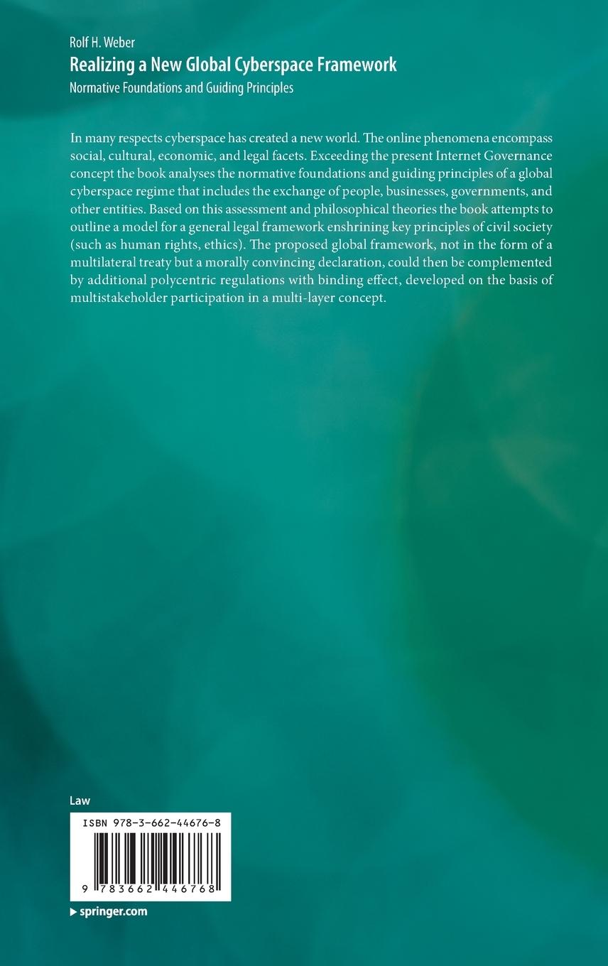 Rückseitencover Realizing a New Global Cyberspace Framework