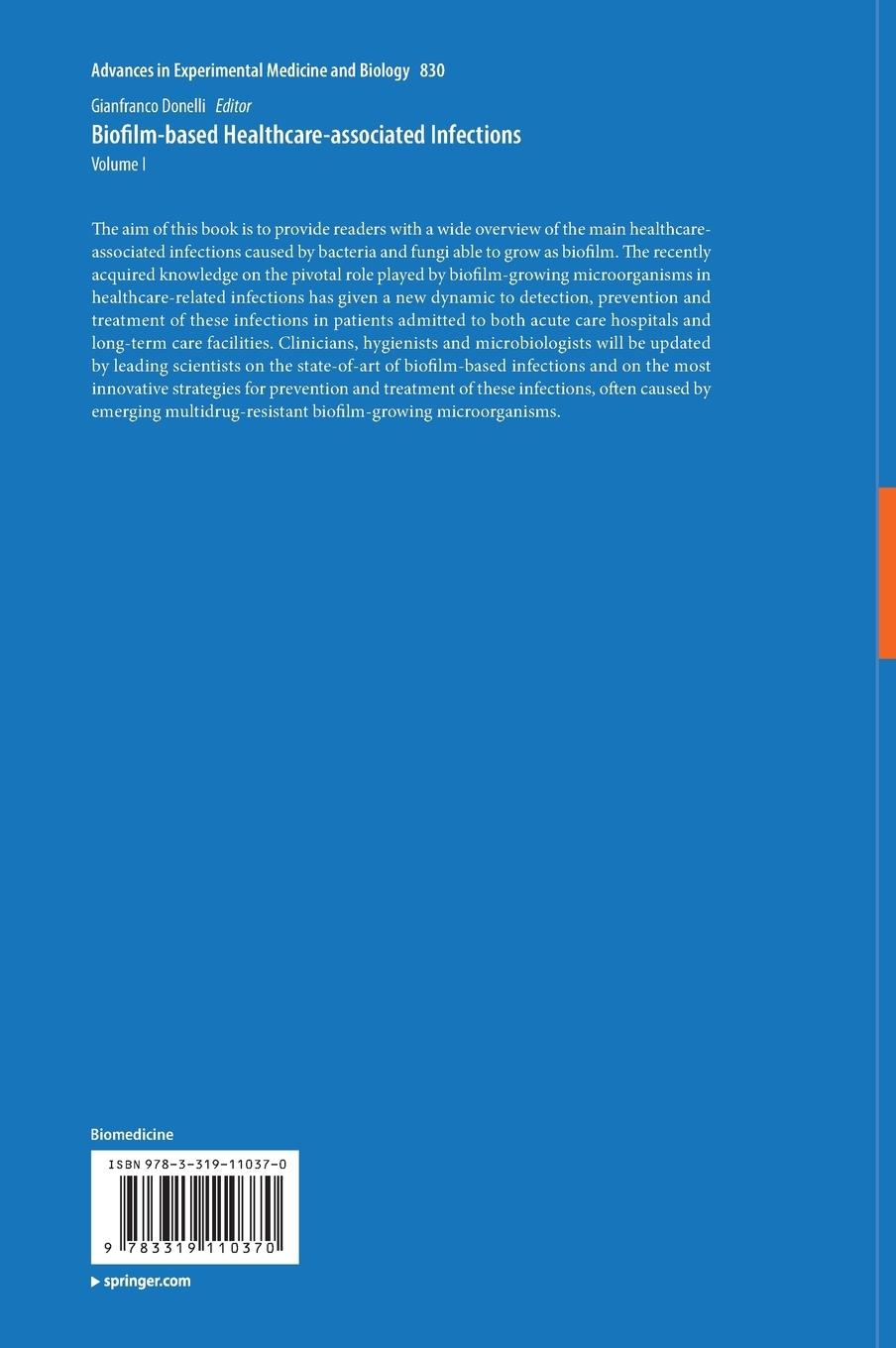 Rückseitencover Biofilm-based Healthcare-associated Infections