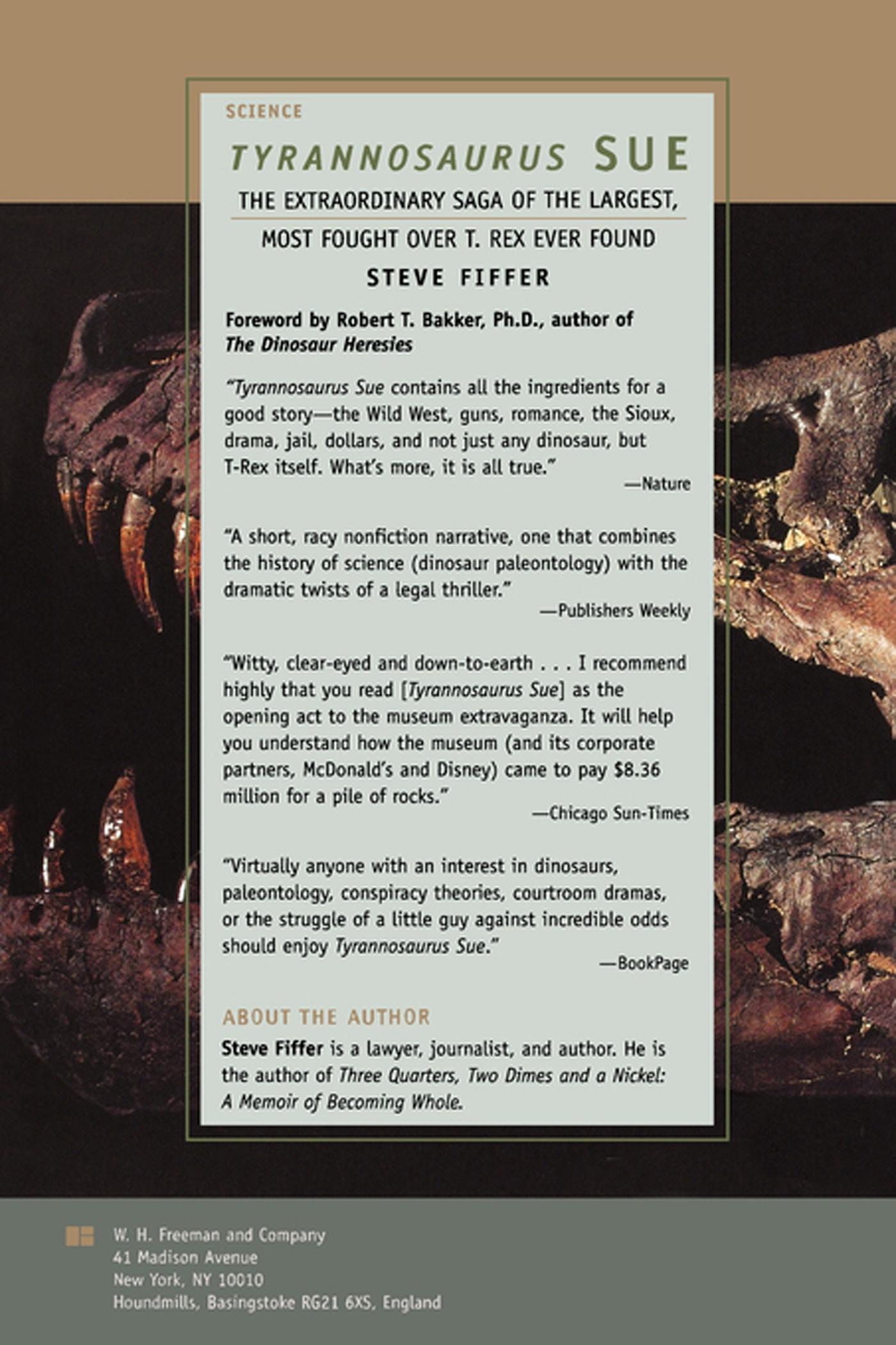 Rückseitencover Tyrannosaurus Sue