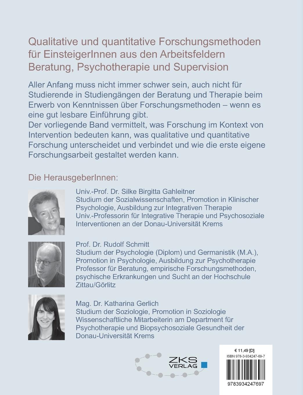 Rückseitencover Quantitative und qualitative Forschungsmethoden