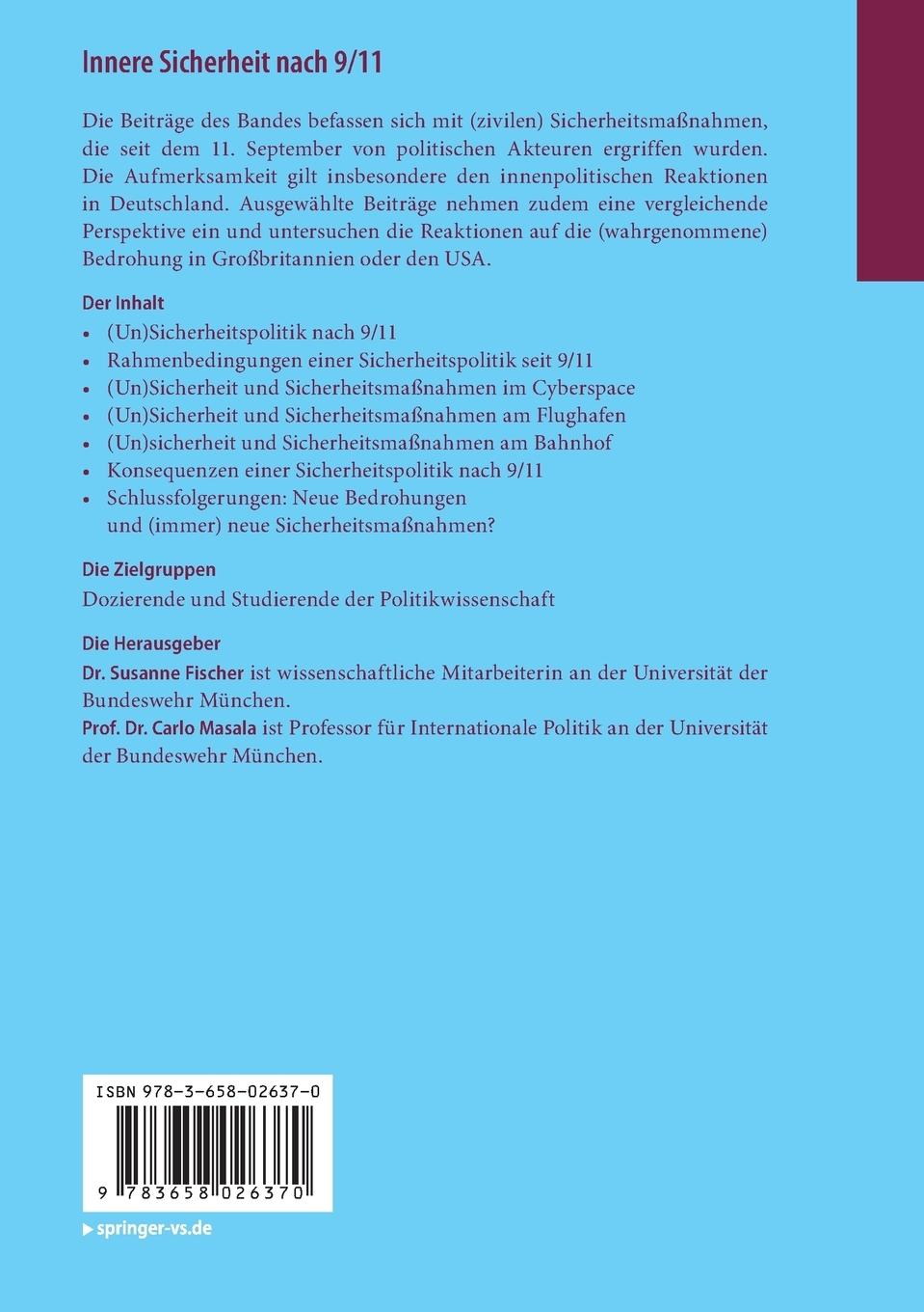 Rückseitencover Innere Sicherheit nach 9/11