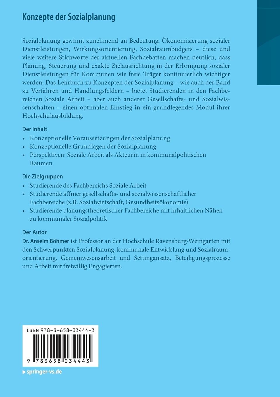 Rückseitencover Konzepte der Sozialplanung