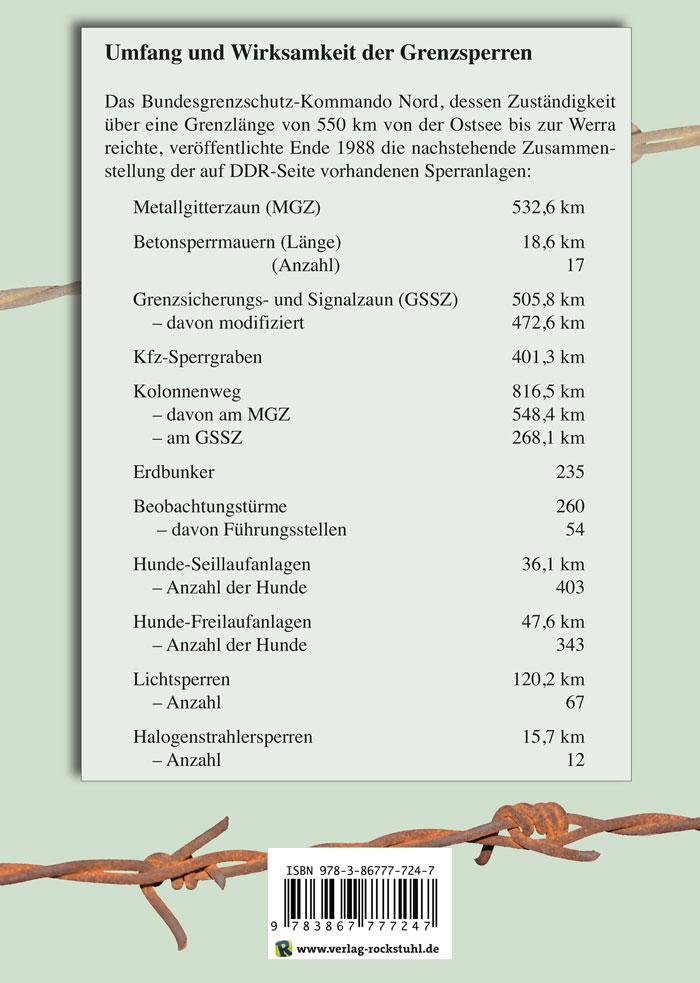 Rückseitencover Die deutsch-deutsche Grenze 1945-1990