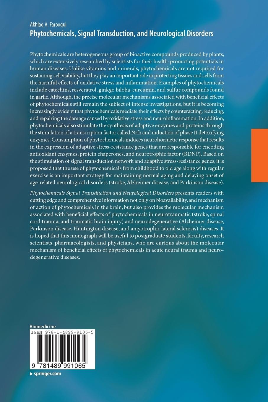 Rückseitencover Phytochemicals, Signal Transduction, and Neurological Disorders