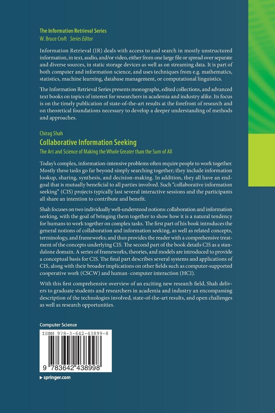 Rückseitencover Collaborative Information Seeking