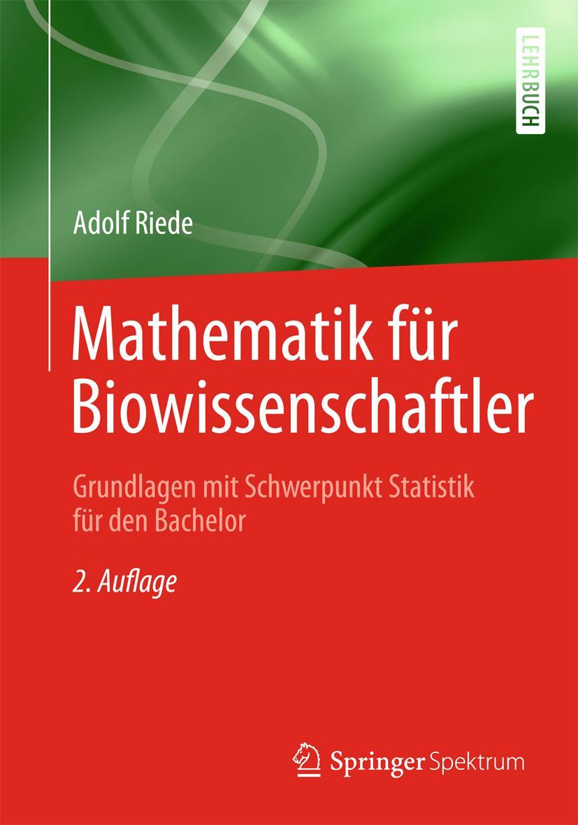 Vorderes Coverbild Mathematik für Biowissenschaftler