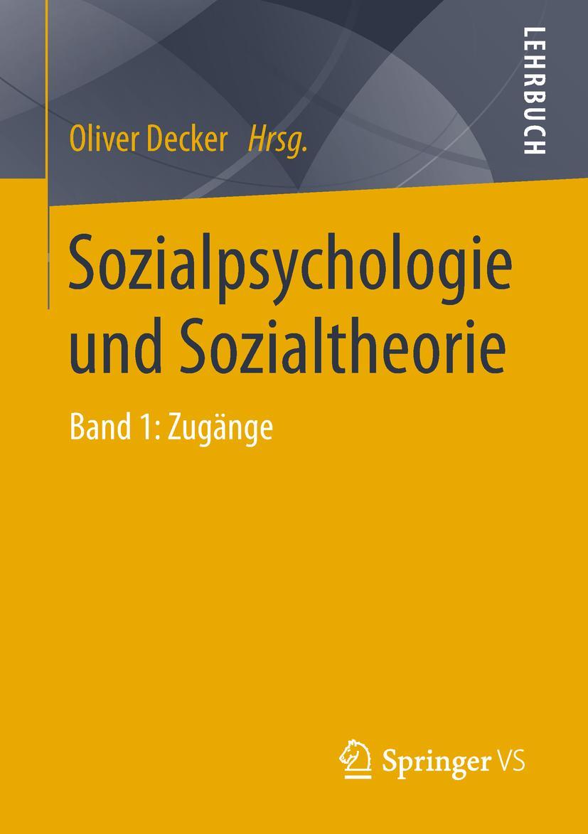 Vorderes Coverbild Sozialpsychologie und Sozialtheorie