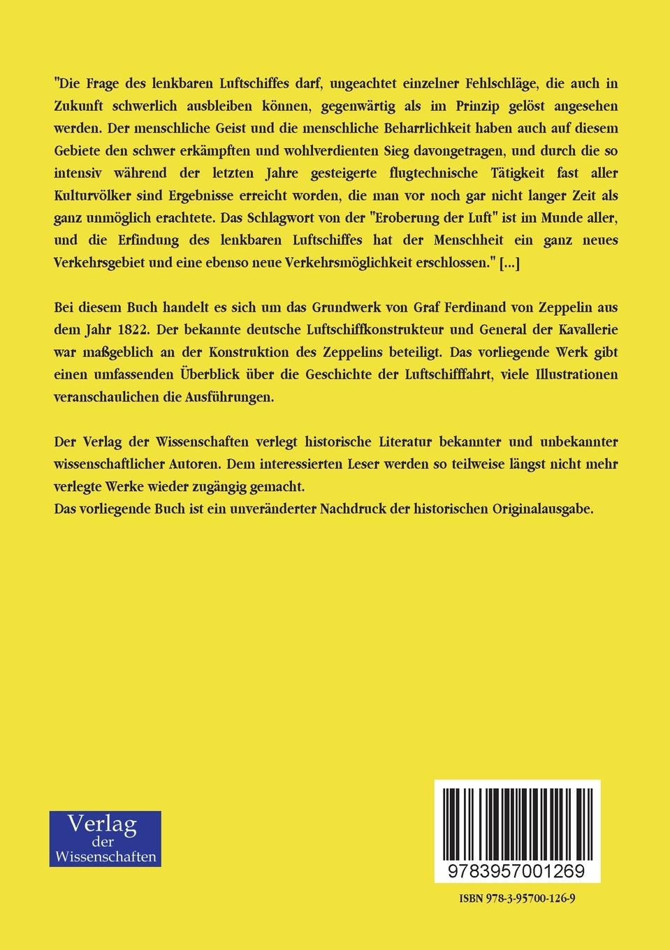 Rückseitencover Die Luftschiffahrt