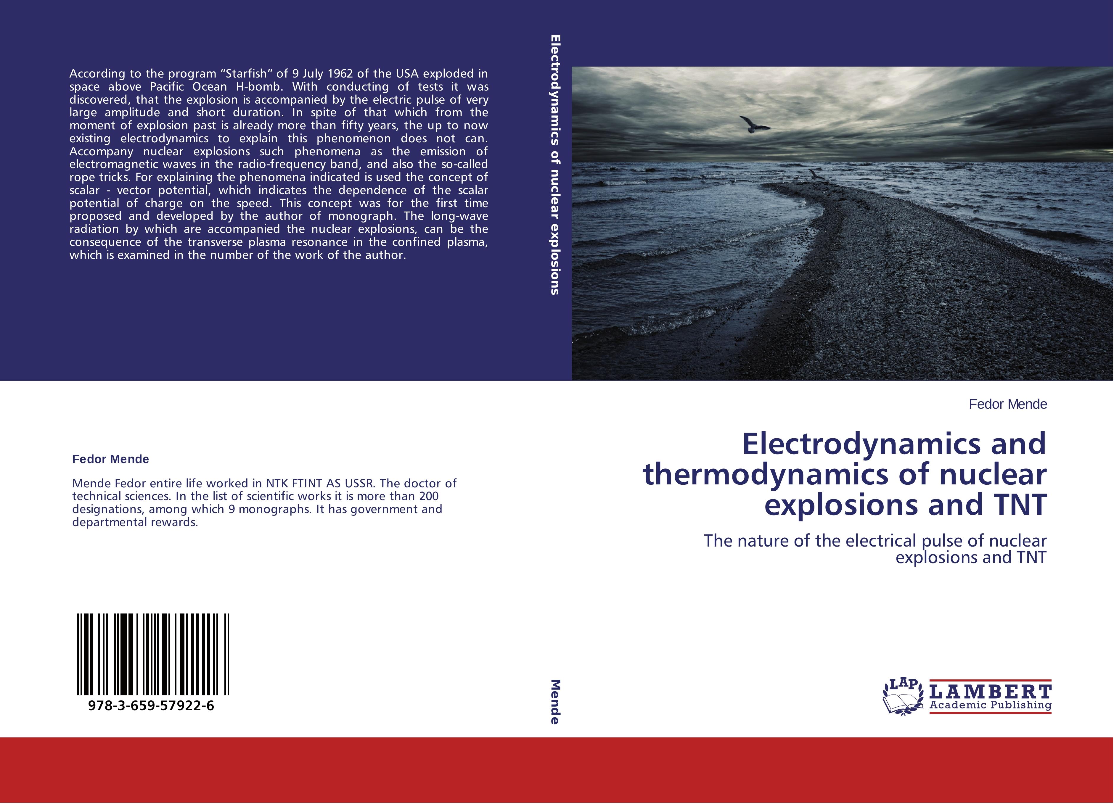 Vorderes Coverbild Electrodynamics and thermodynamics of nuclear explosions and TNT