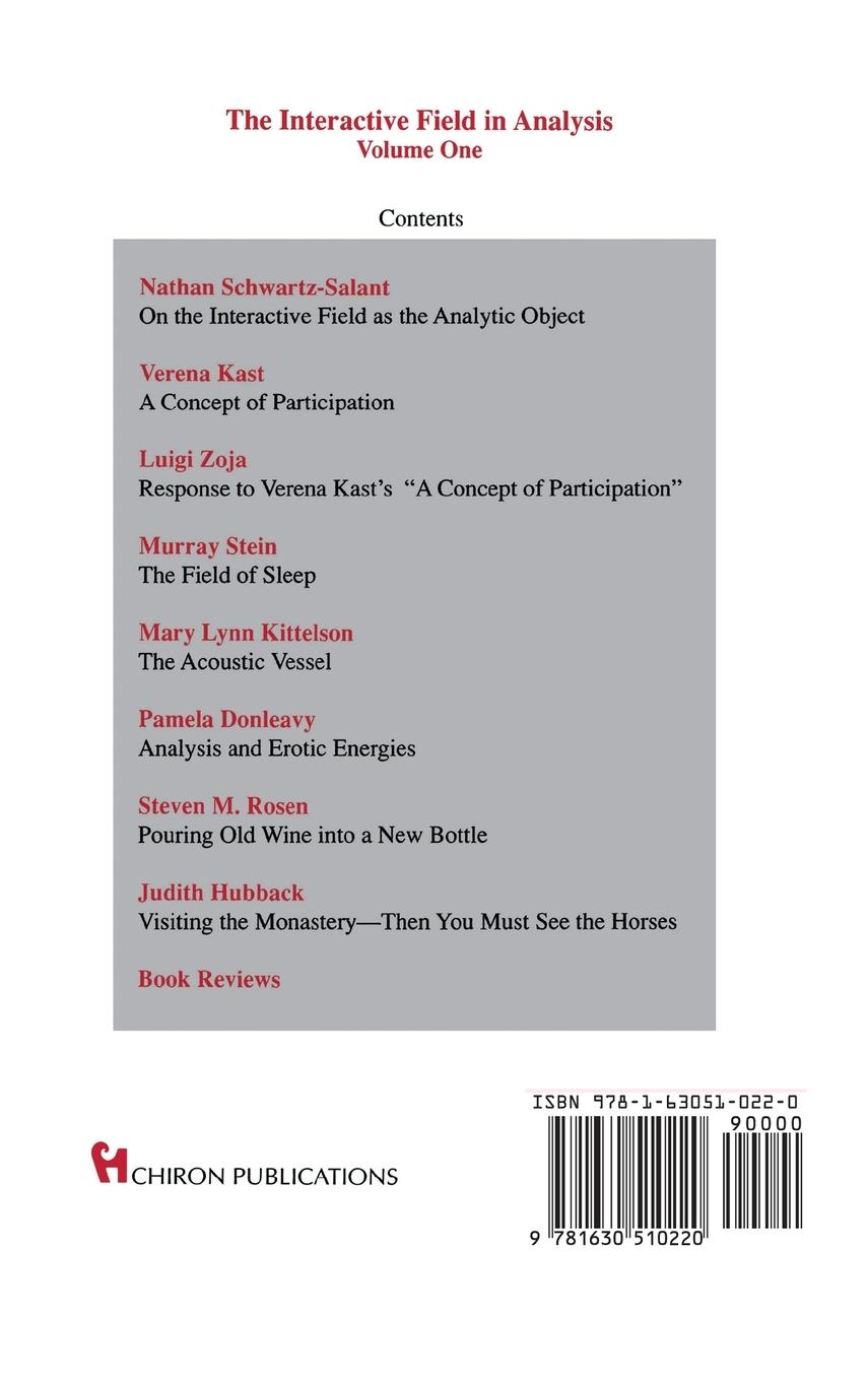 Rückseitencover The Interactive Field in Analysis (Chiron Clinical Series)