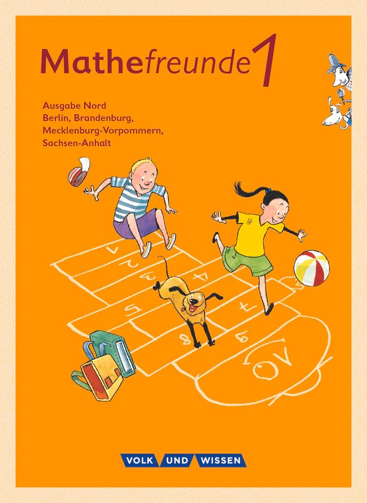 Vorderes Coverbild Mathefreunde 1. Schuljahr. Schülerbuch mit Kartonbeilagen. Nord
