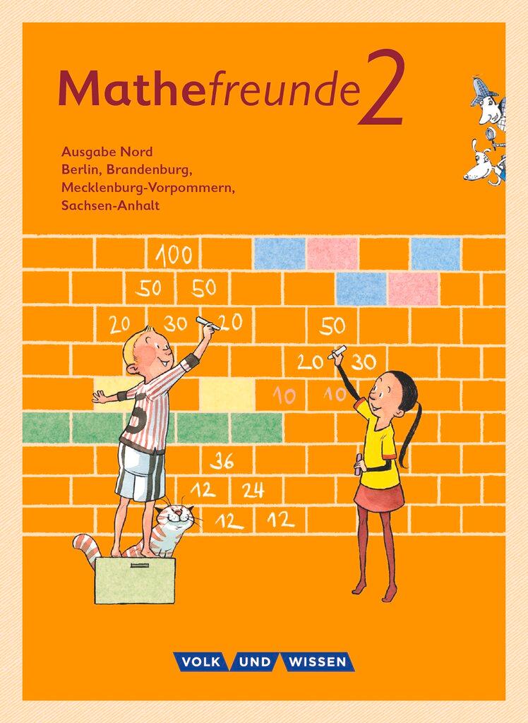 Vorderes Coverbild Mathefreunde 2. Schuljahr. Schülerbuch mit Kartonbeilagen Nord