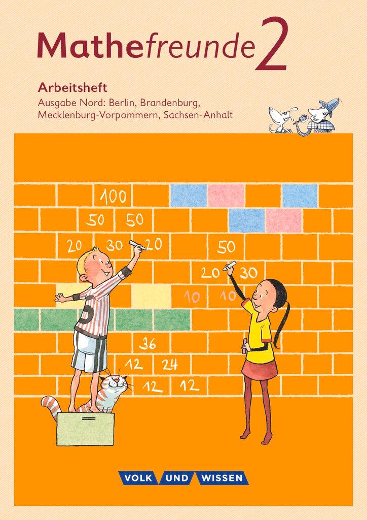Vorderes Coverbild Mathefreunde 2. Schuljahr. Arbeitsheft. Nord