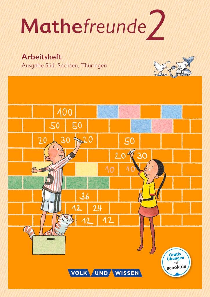 Vorderes Coverbild Mathefreunde 2. Schuljahr. Arbeitsheft Süd