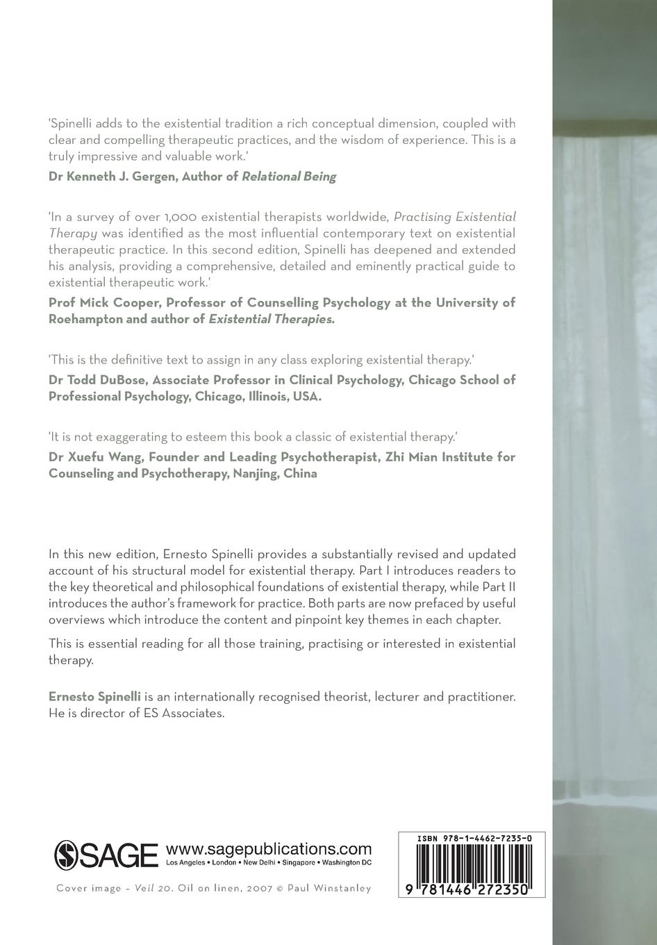 Rückseitencover Practising Existential Therapy