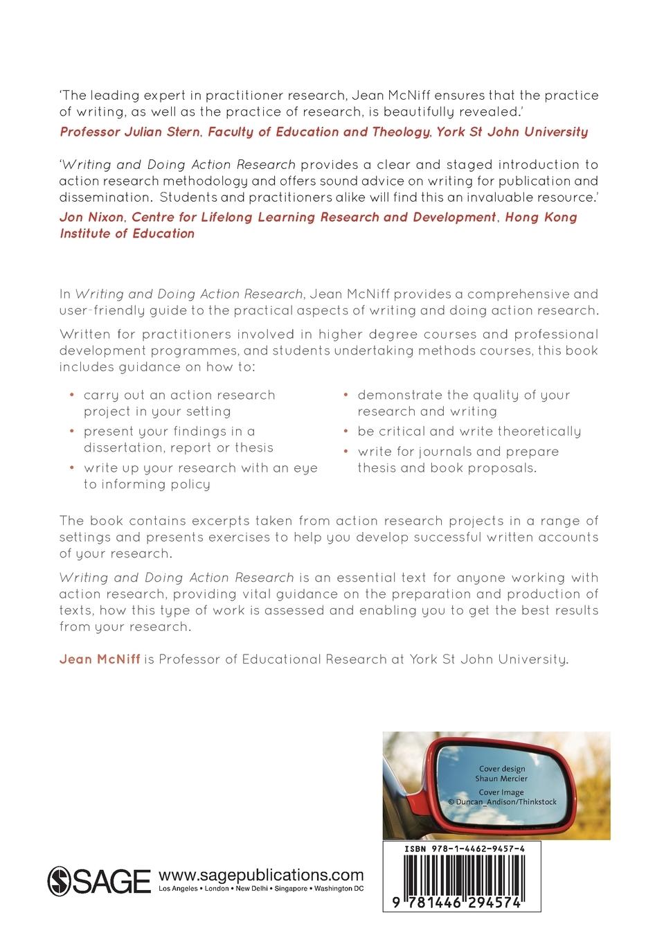 Rückseitencover Writing and Doing Action Research