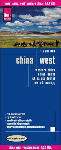 Vorderes Coverbild Reise Know-How Landkarte China, West  1 : 2.700.000