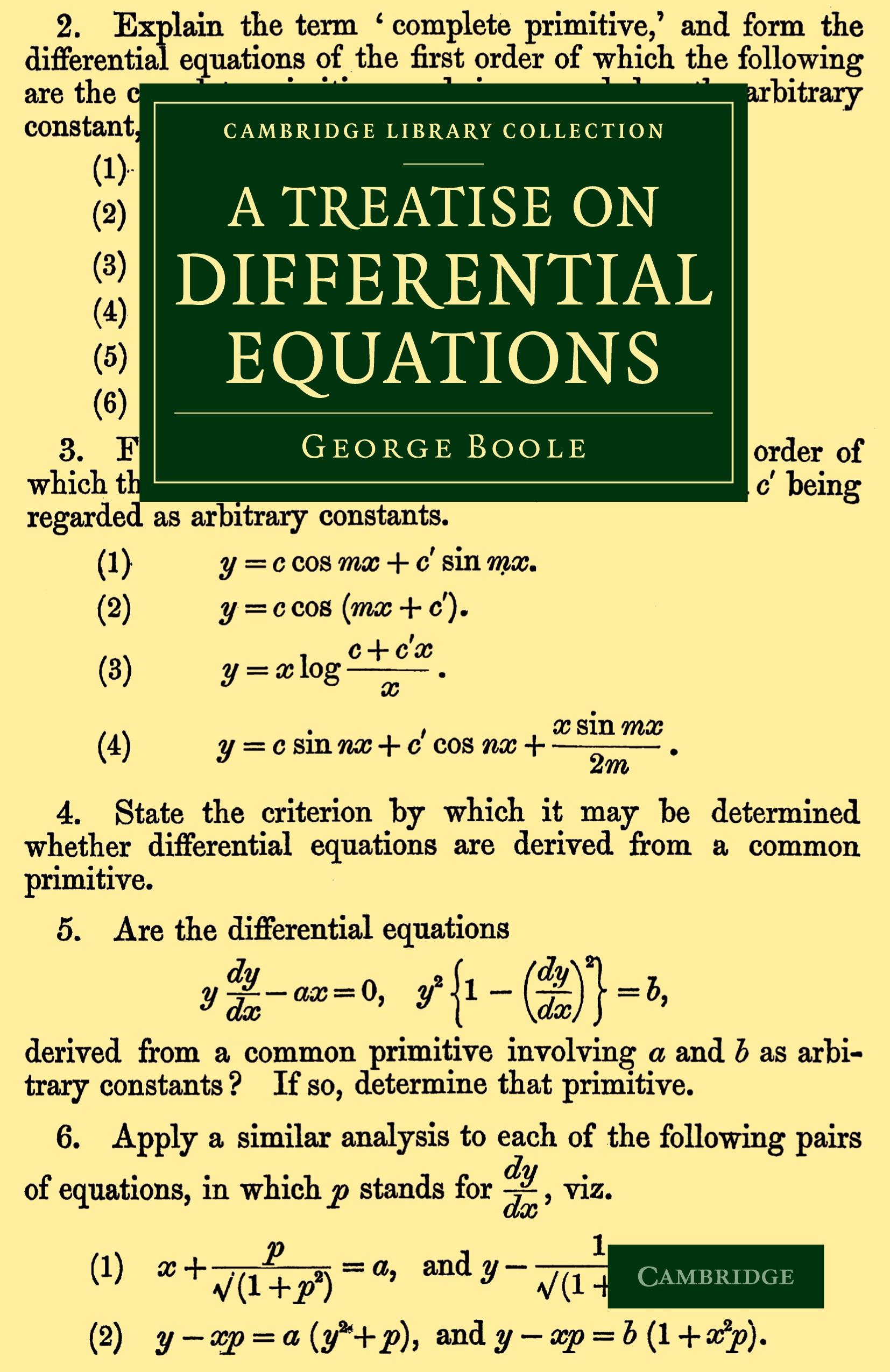 Vorderes Coverbild A Treatise on Differential Equations