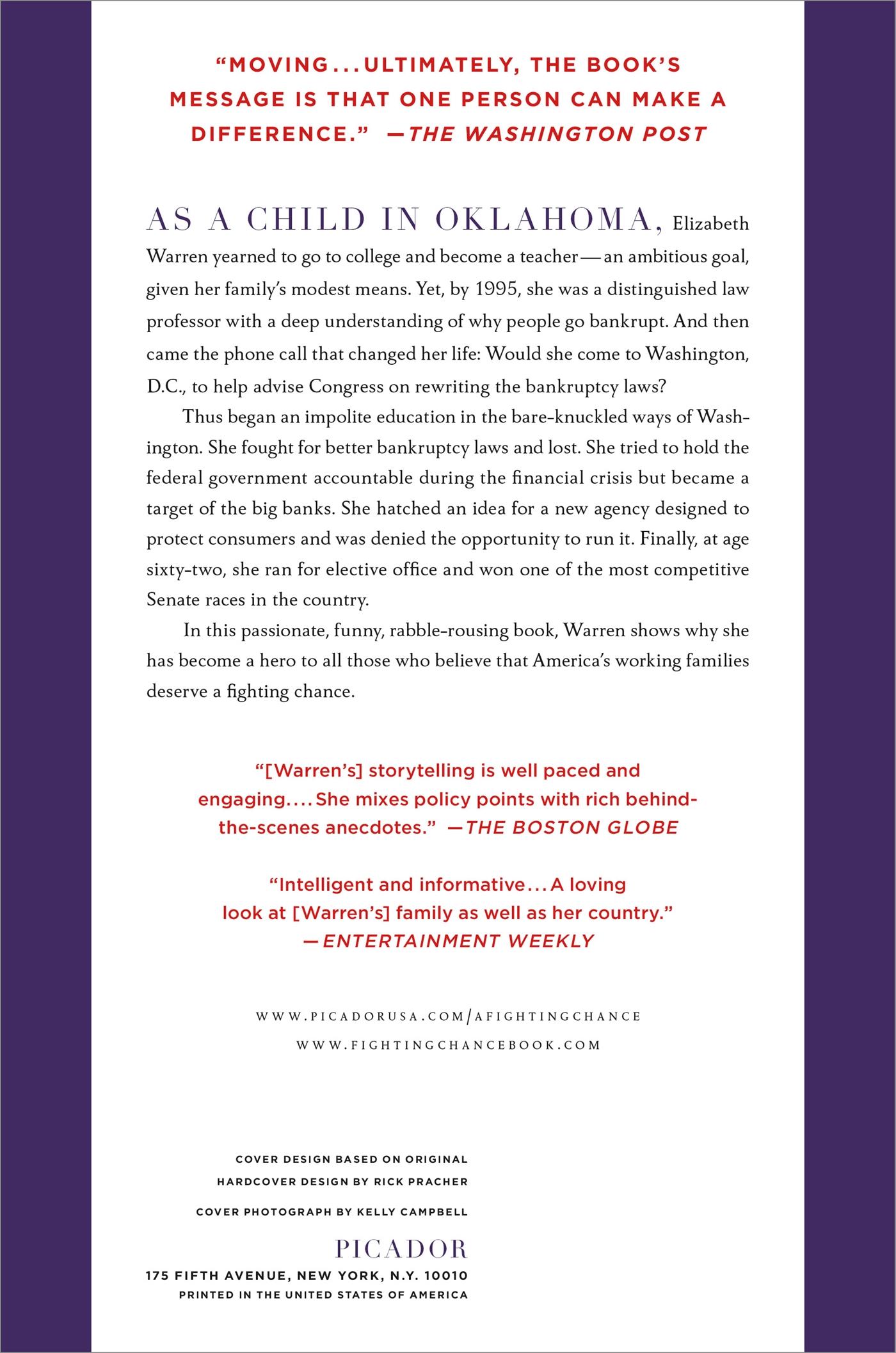 Rückseitencover A Fighting Chance