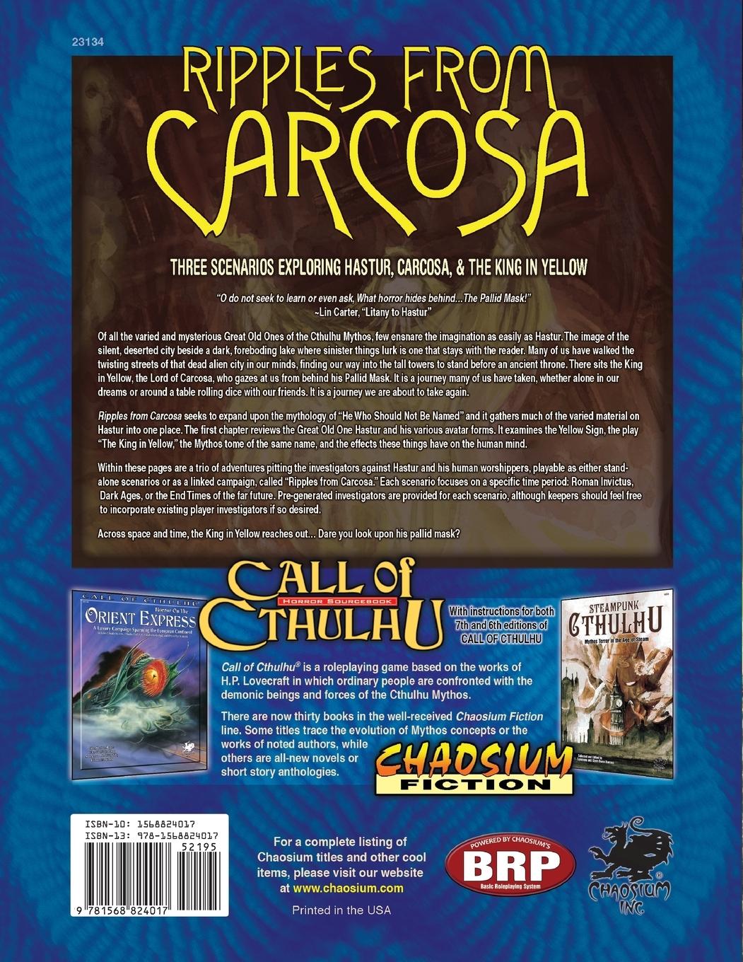 Rückseitencover Ripples from Carcosa