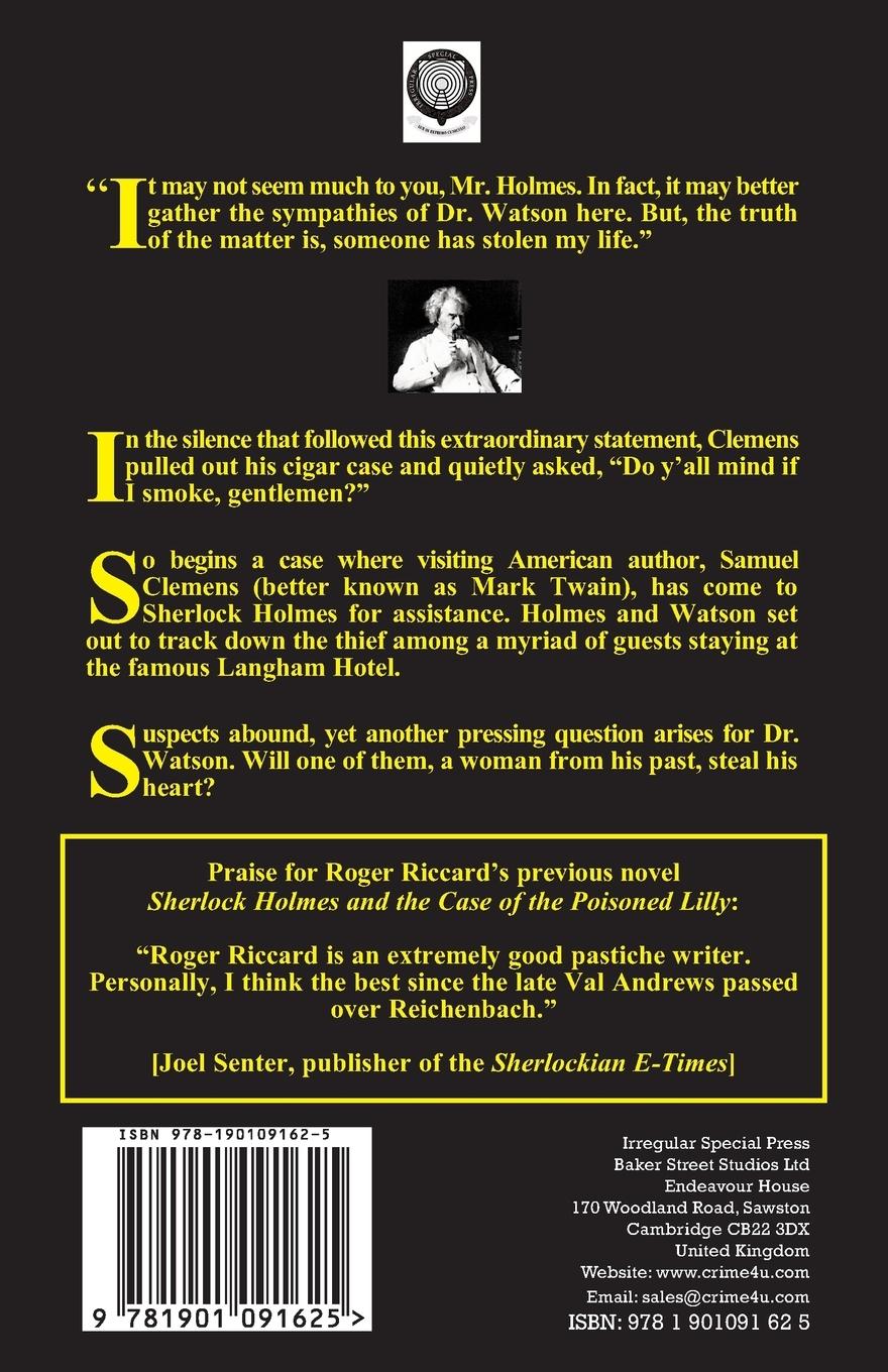 Rückseitencover Sherlock Holmes & the Case of the Twain Papers